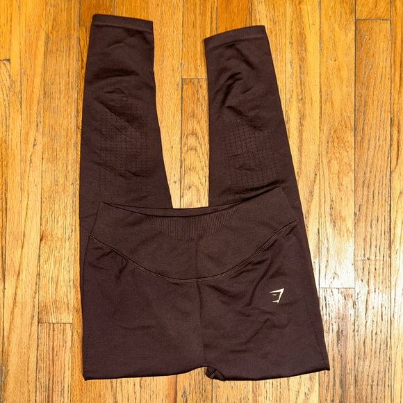 Gymshark Pants - Gymshark Sweat Seamless Leggings Brown Size Medium